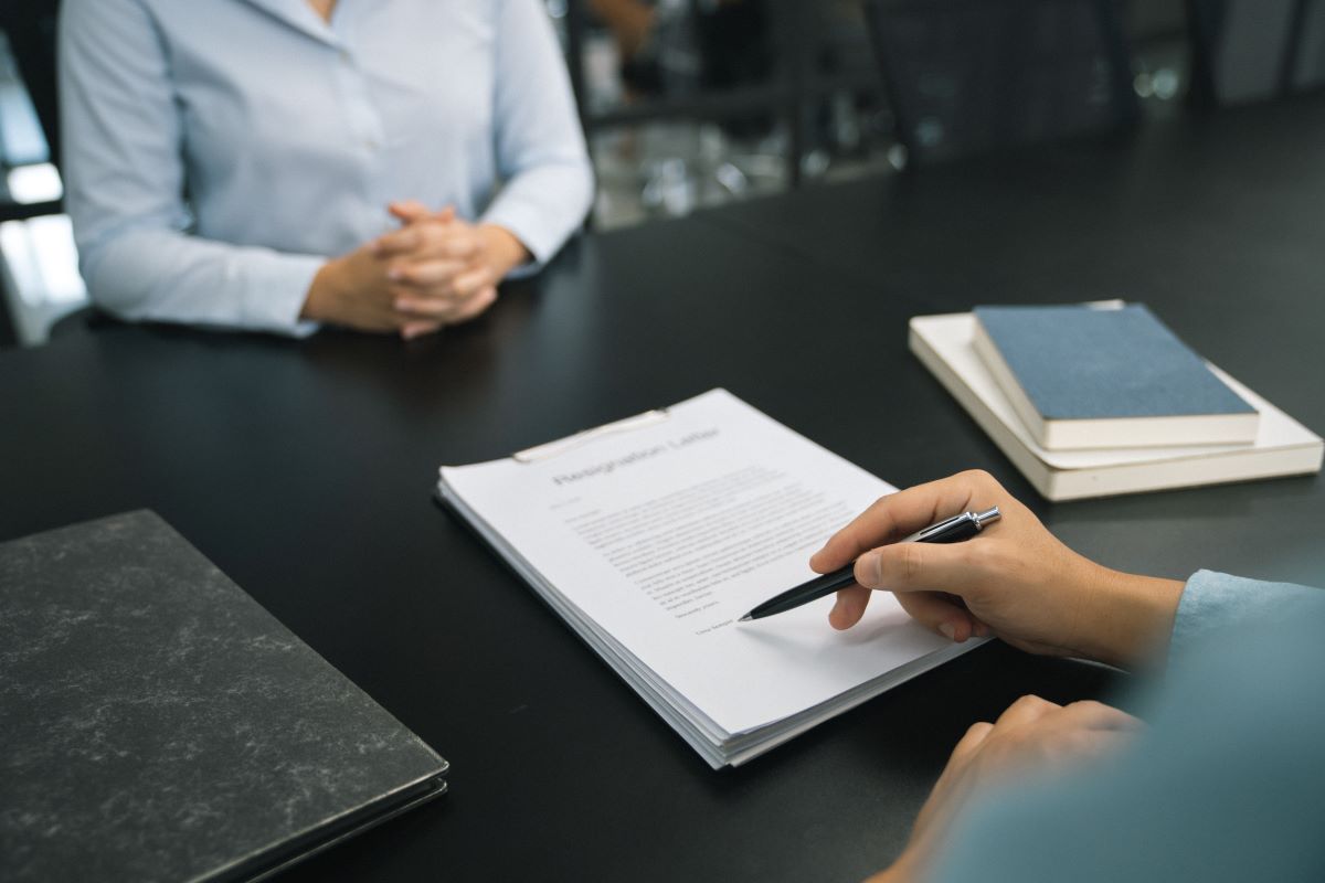 lettre démission